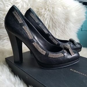 BCBG Max Azria Helen Platform Pumps 7.5 Black